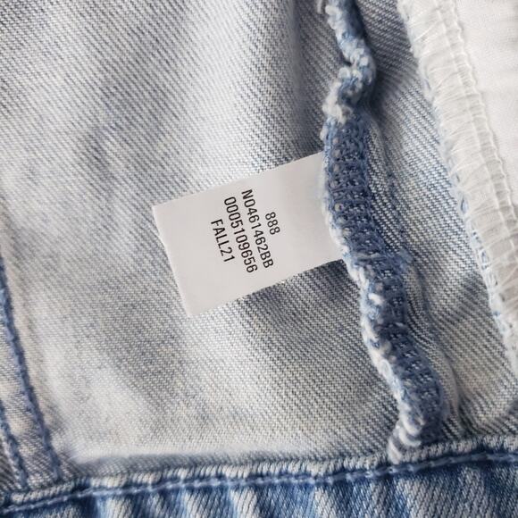 NEW Nordstrom Christina Martinez Denim Jacket Oversized Floral Art Girls Medium - Picture 9 of 10